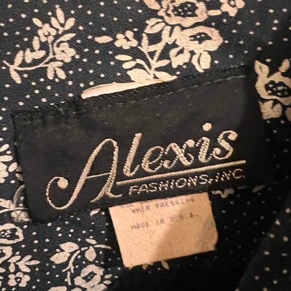 VENDOR ITEM : WILL NOT TAKE LESS Vintage Alexis Fashions Inc Floral Dress - Picture 4 of 12